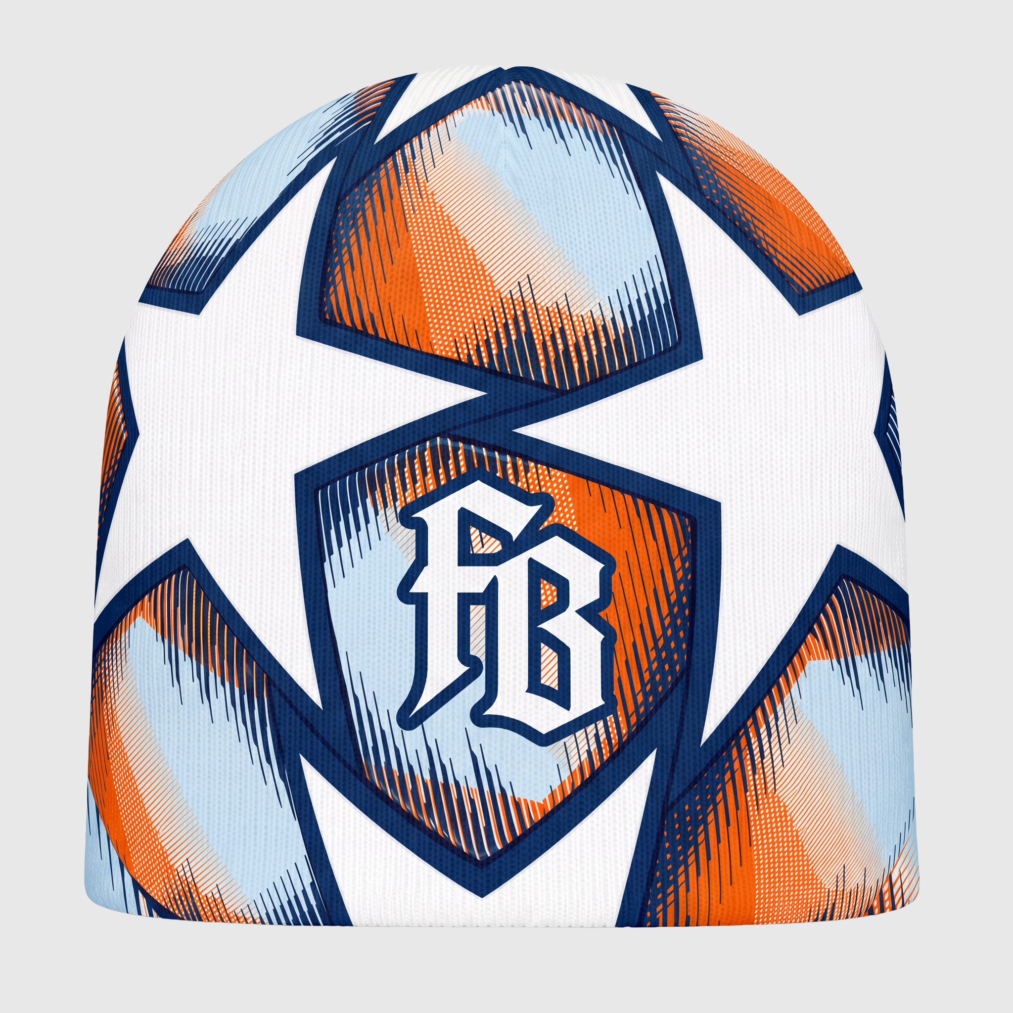 UCL Orange Navy Beanie