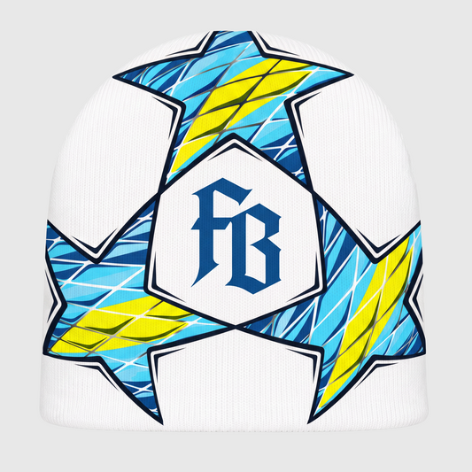 UCL Cyan Yellow Beanie
