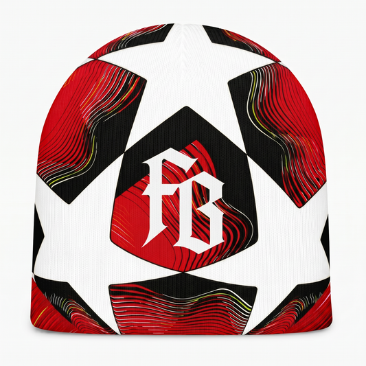 UCL Red Black Beanie